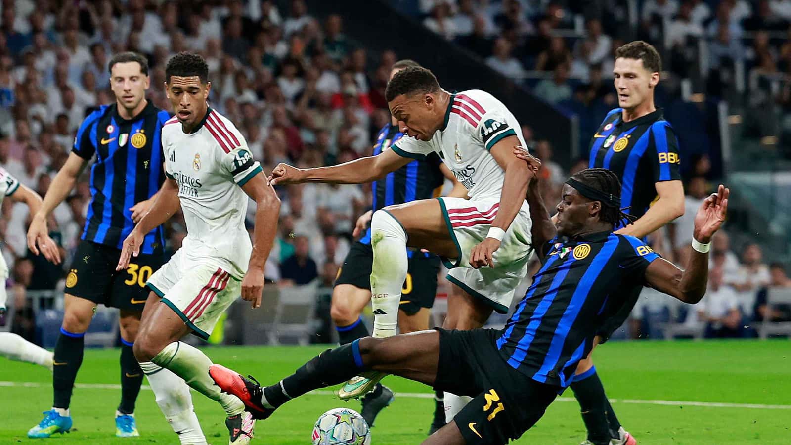 ملخص مباراة ريال مدريد وإنتر في دوري أبطال أوروبا.. النتيجة والأهداف والترتيب والأحصائيات