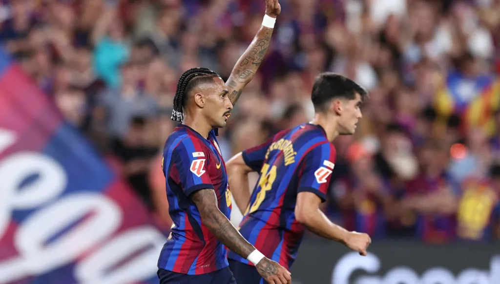 ملخص مباراة برشلونة ضد رايو فاييكانو في الدوري الإسباني الترتيب والأحصائيات