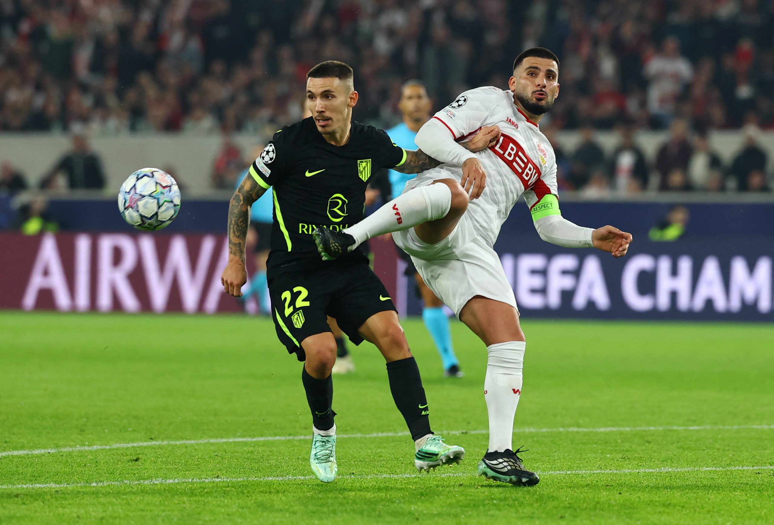 ملخص مباراة شتوتجارت ضد أتلتيكو مدريد.. النتيجة والأهداف والترتيب والإحصائيات