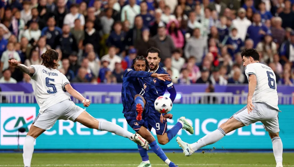 ملخص مباراة فرنسا ضد إيطاليا في دوري الأمم الأوروبية.. قمة نارية تحسمها لغة التعادل بالفيديو