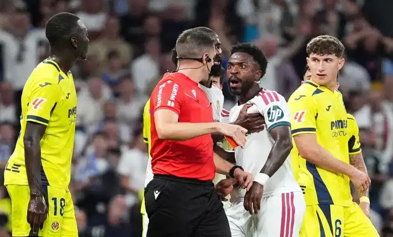 كواليس مثيرة وكلمات فينيسيوس للحكم بعد الطرد في مباراة ريال مدريد وفياريال